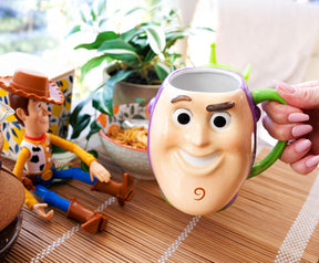 Disney Pixar Toy Story Buzz Lightyear Sculpted Ceramic Mug | Holds 20 Ounces