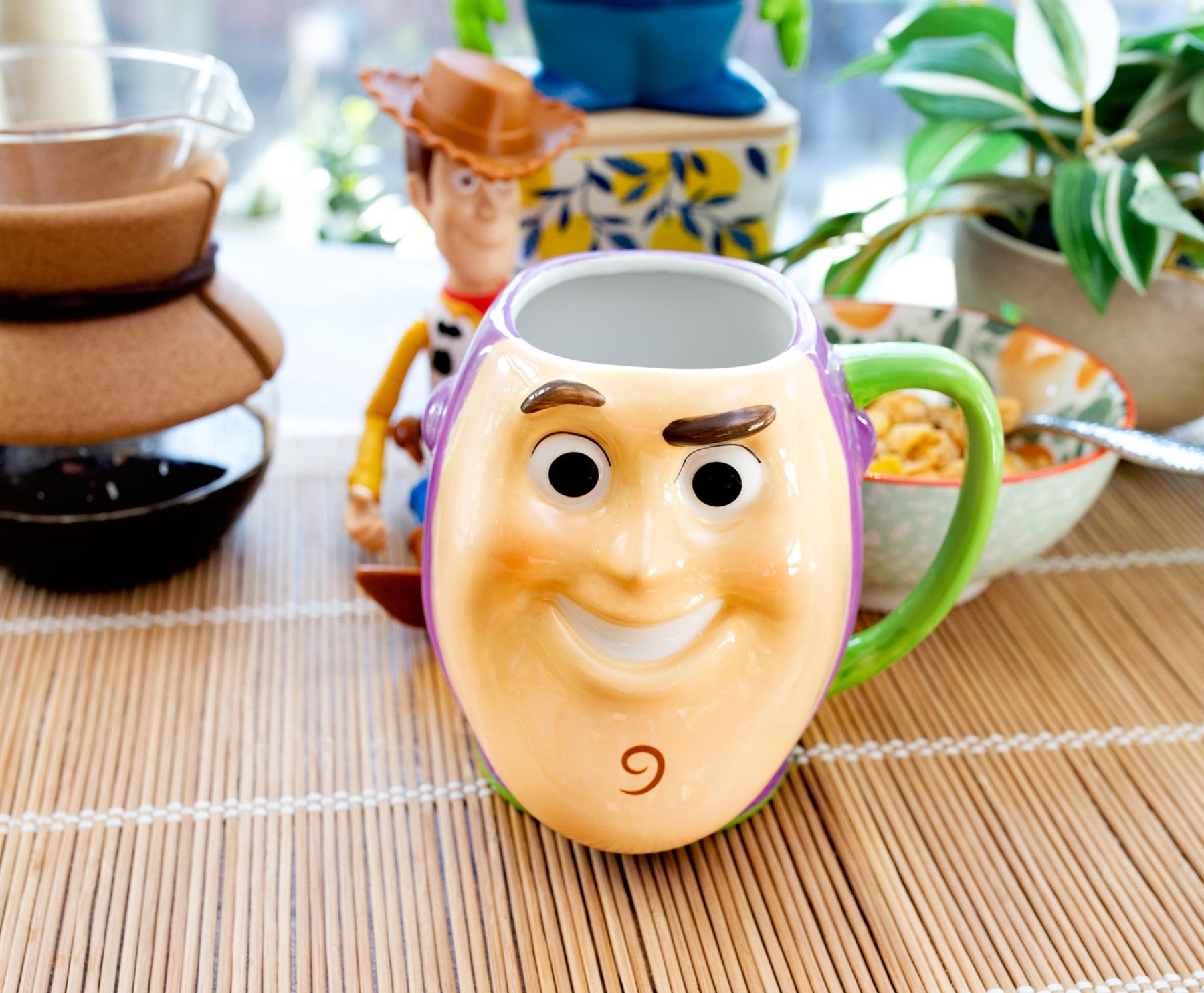 Disney Pixar Toy Story Buzz Lightyear Sculpted Ceramic Mug | Holds 20 Ounces