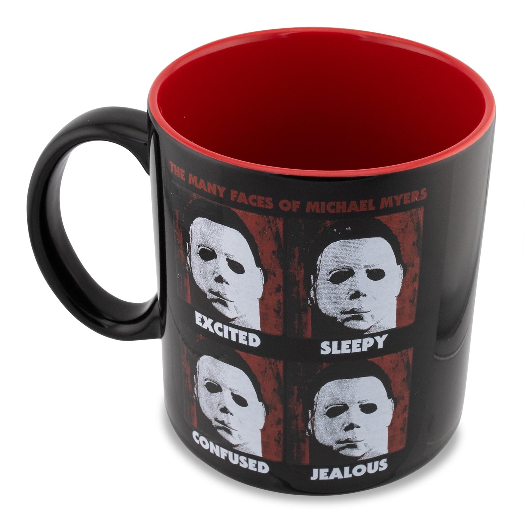 Halloween Many Faces of Michael Myers Ceramic Mug | Holds 20 Ounces