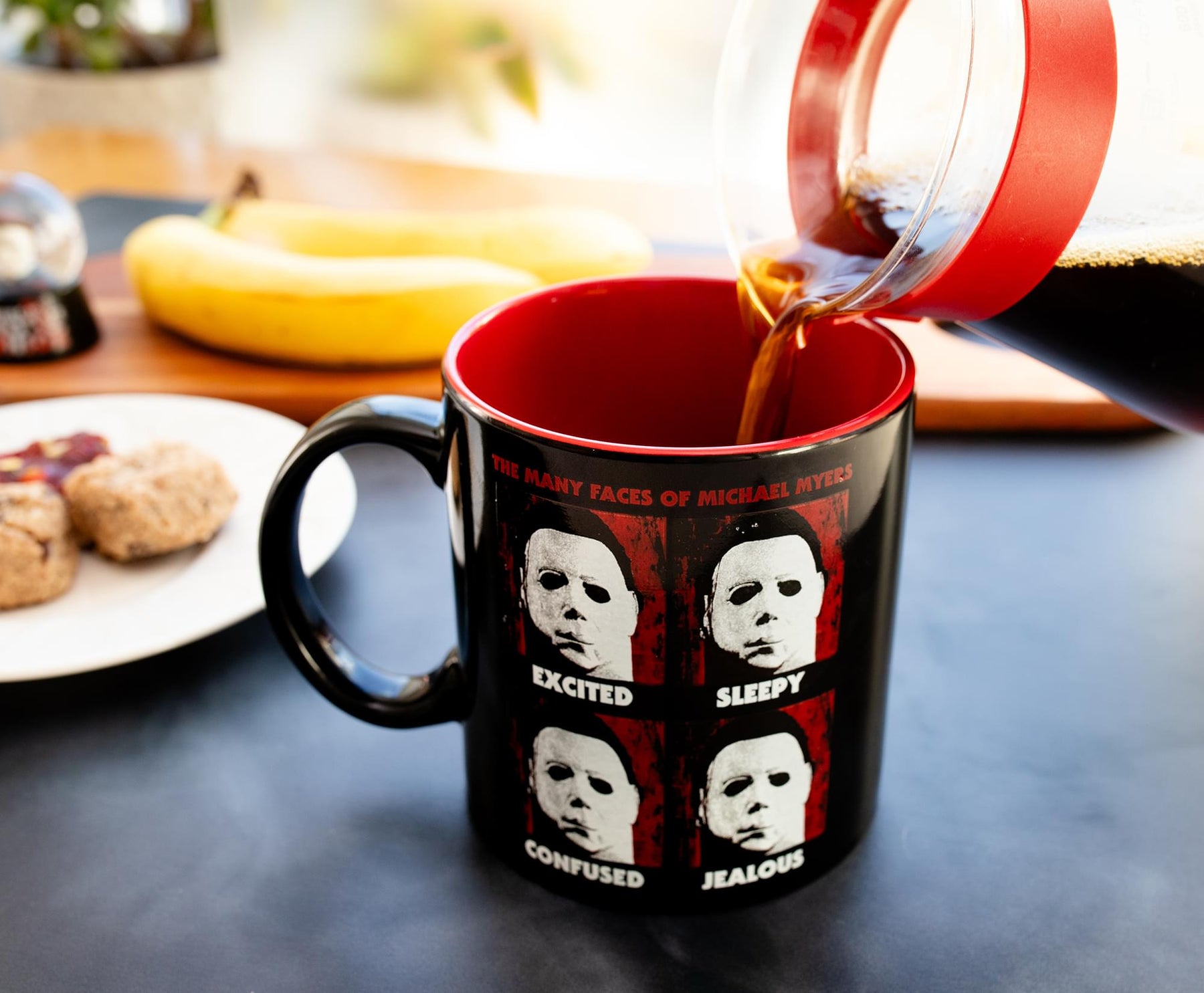 Halloween Many Faces of Michael Myers Ceramic Mug | Holds 20 Ounces