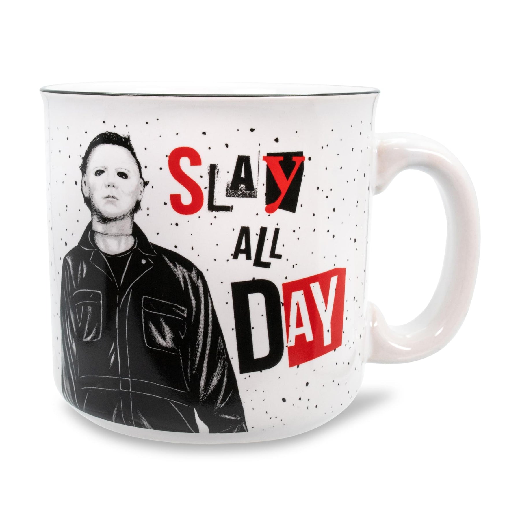 Halloween II "Slay All Day" Ceramic Camper Mug | Holds 20 Ounces