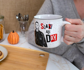 Halloween II "Slay All Day" Ceramic Camper Mug | Holds 20 Ounces