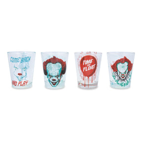 IT Pennywise 2-Ounce Mini Shot Glasses | Set of 4