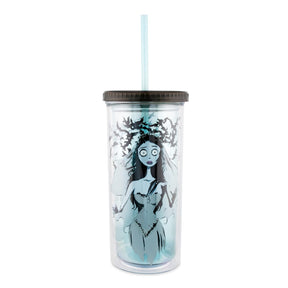 Tim Burton's Corpse Bride Emily 20-Ounce Carnival Cup With Lid and Straw