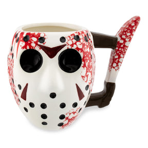 Friday the 13th Jason's Mask 3D Sculpted Ceramic Mug | Holds 20 Ounces