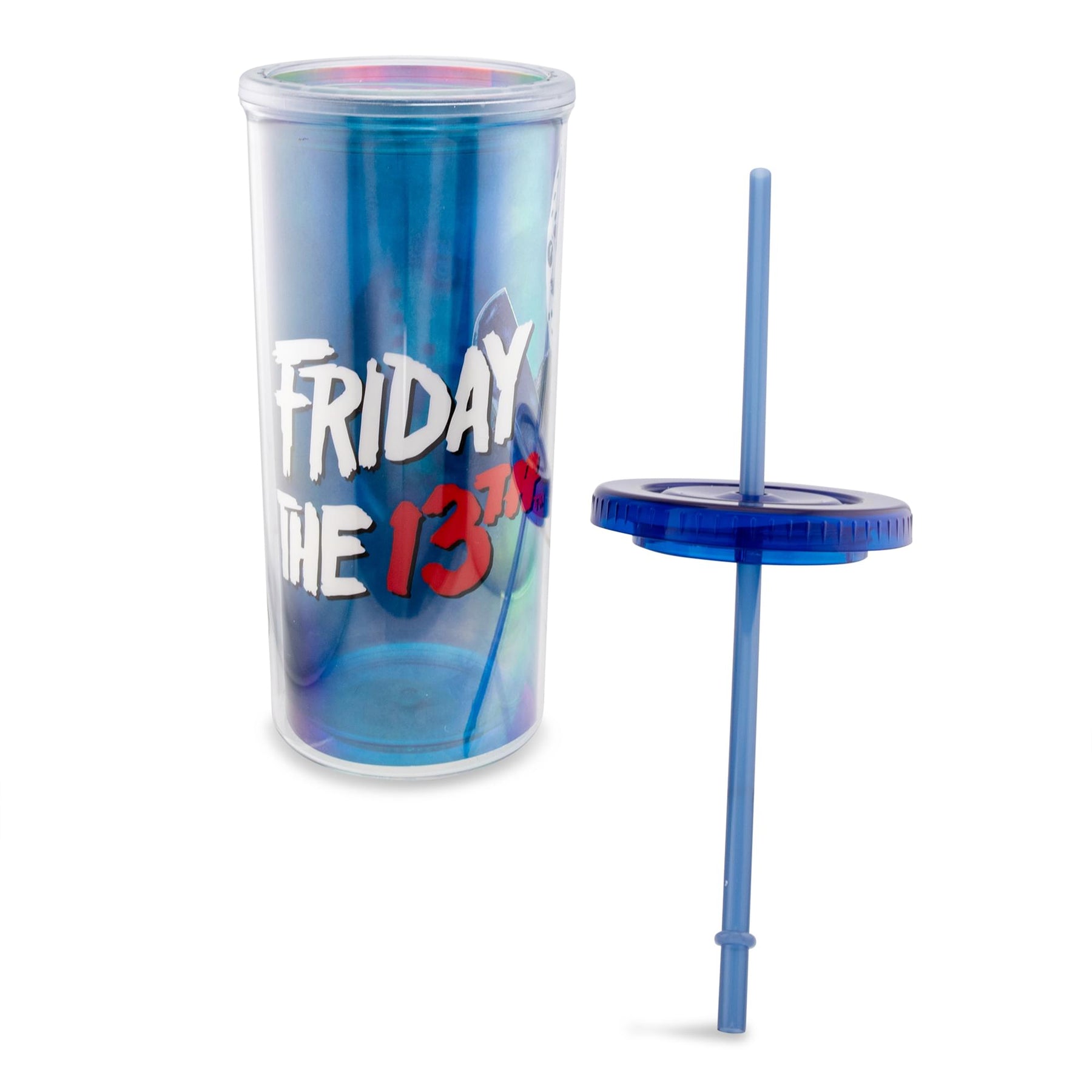 Friday The 13th Jason Carnival Cup With Lid and Straw | Holds 20 Ounces