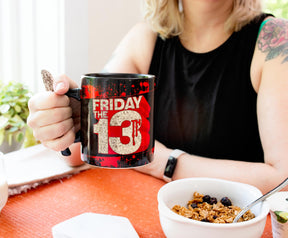 Friday The 13th Jason Mask 20-Ounce Ceramic Mug With Machete-Shaped Handle