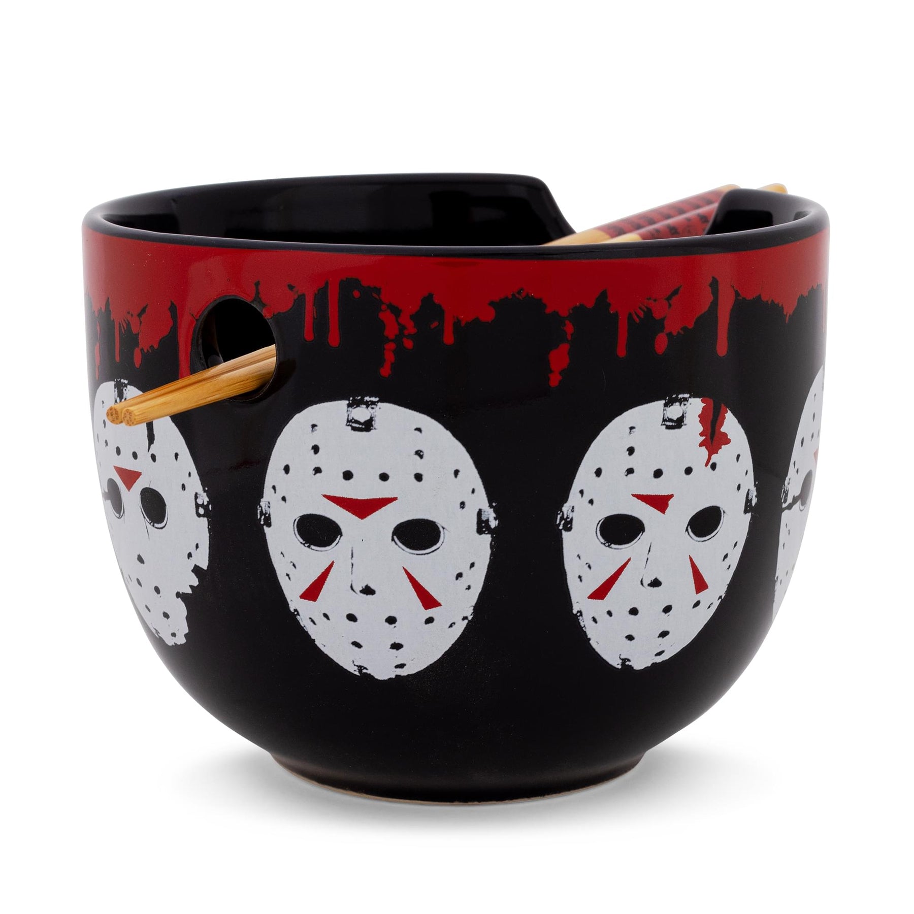 Friday The 13th Jason Voorhees Mask 20-Ounce Ramen Bowl and Chopstick Set