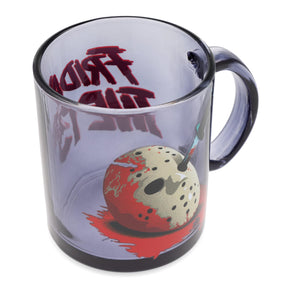 Friday the 13th Jason Voorhees Mask Glass Mug | Holds 18 Ounces