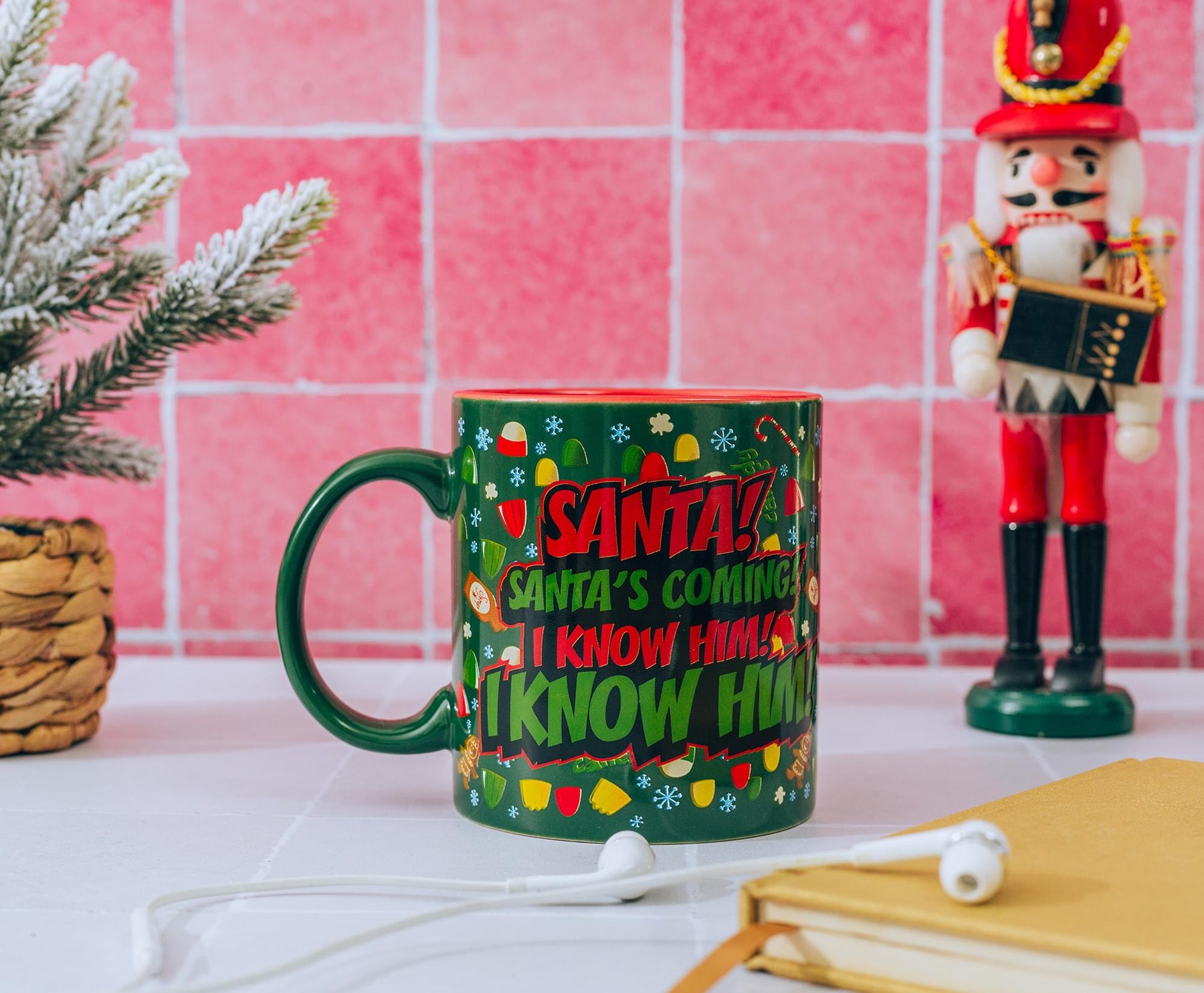 Elf "OMG! Santa's Coming!" Ceramic Mug | Holds 20 Ounces