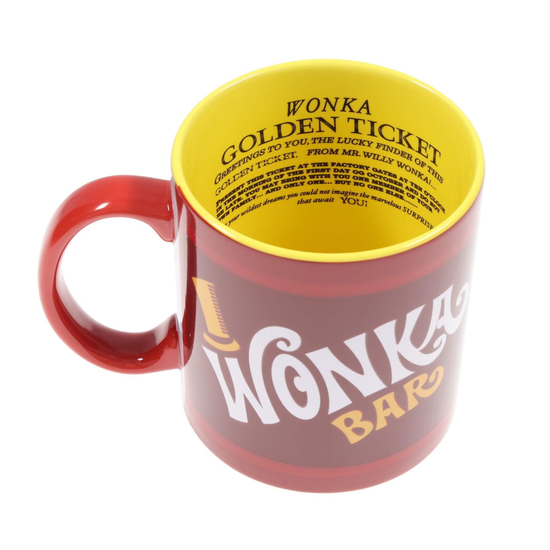 Willy Wonka & The Chocolate Factory Wonka Bar Winning Ticket Ceramic Mug