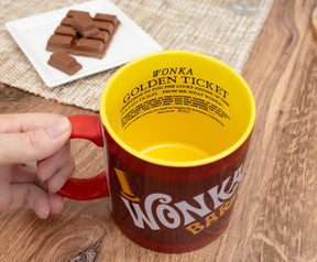 Willy Wonka & The Chocolate Factory Wonka Bar Winning Ticket Ceramic Mug