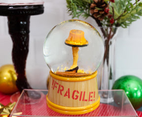 A Christmas Story Leg Lamp Light-Up Collectible Snow Globe | 6 Inches Tall