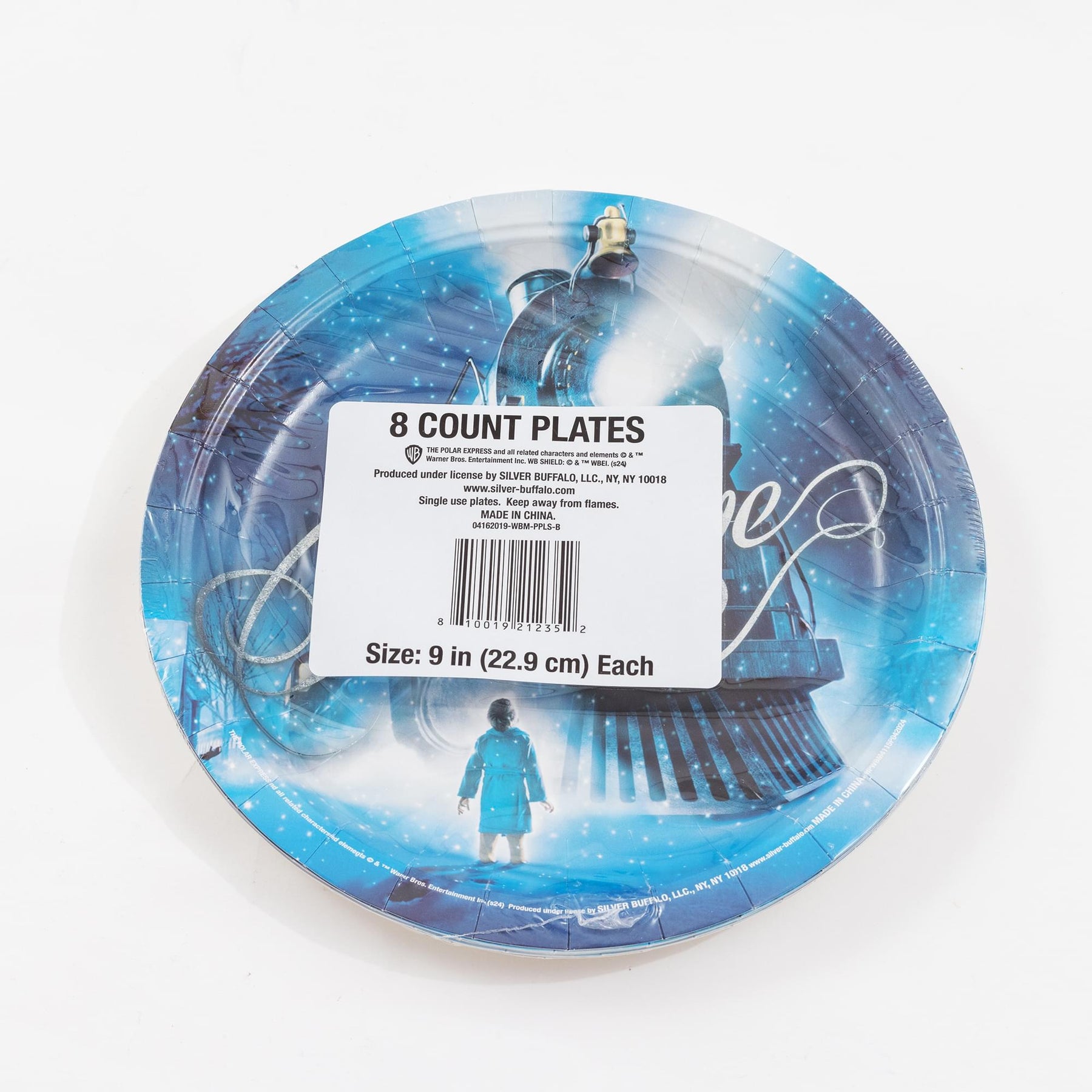 The Polar Express Train Arrival "Believe" 8-Piece Paper Plate Set