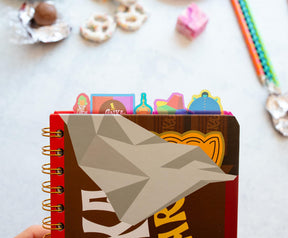 Willy Wonka Bar 5-Tab Spiral Notebook With 75 Sheets