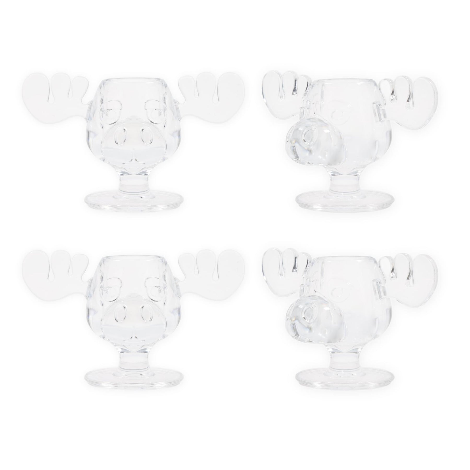 National Lampoon's Christmas Vacation Marty Moose 4-Piece Acrylic Shot Glass Set