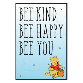 Winnie the Pooh Bee Kind 13 x 19 Inch Framed MDF Wall Art