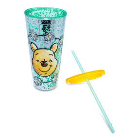 Disney Winnie the Pooh Confetti Carnival Cup With Lid and Straw | Hold 32 Ounces