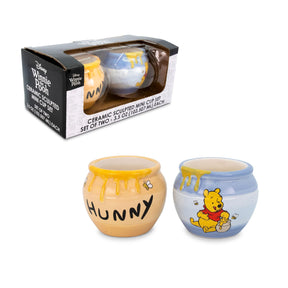 Disney Winnie the Pooh Hunny Pot Sculpted Ceramic Mini Mugs | Set of 2