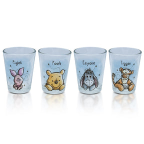 Disney Winnie The Pooh Character Portraits 2-Ounce Mini Shot Glasses | Set of 4