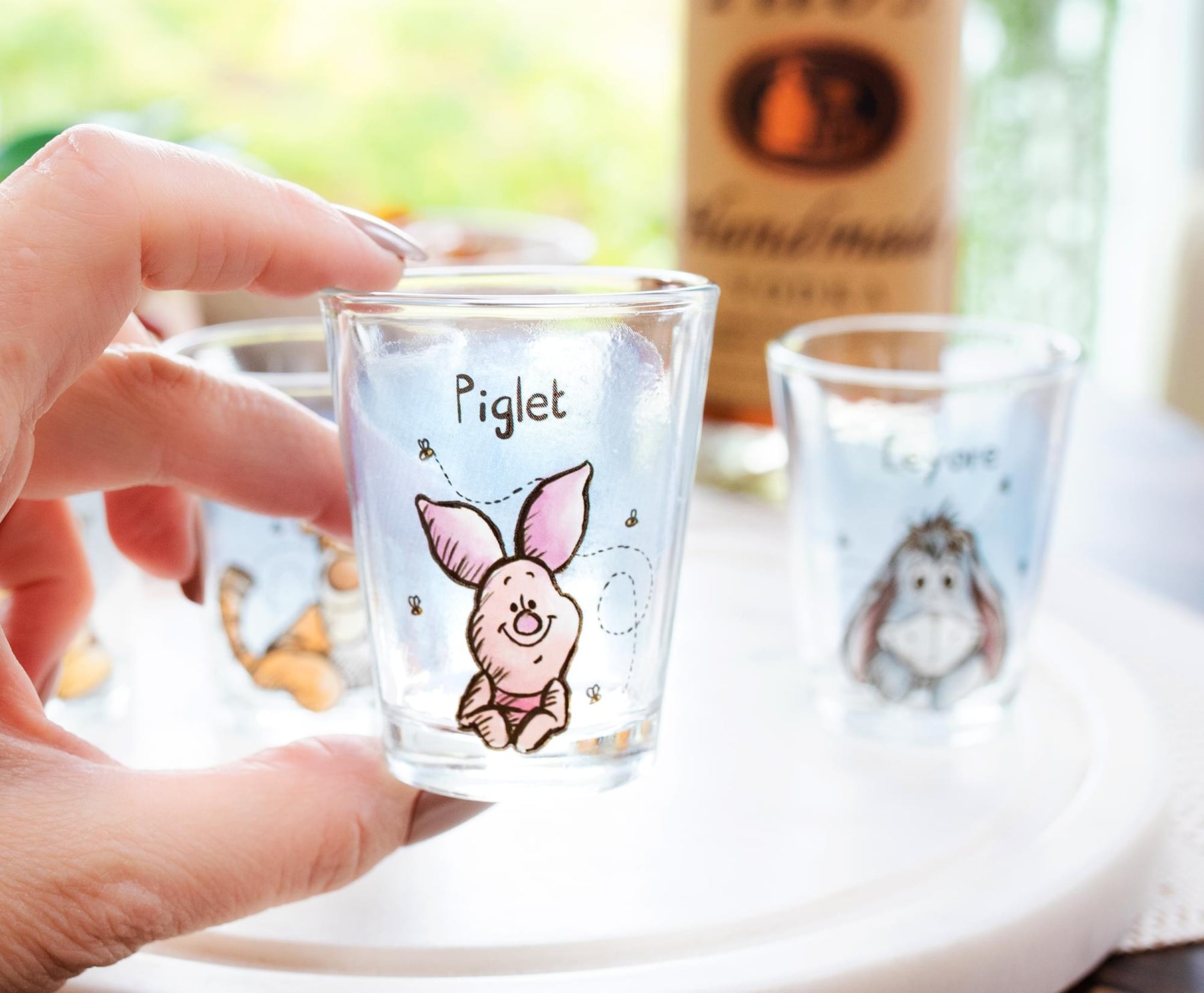 Disney Winnie The Pooh Character Portraits 2-Ounce Mini Shot Glasses | Set of 4