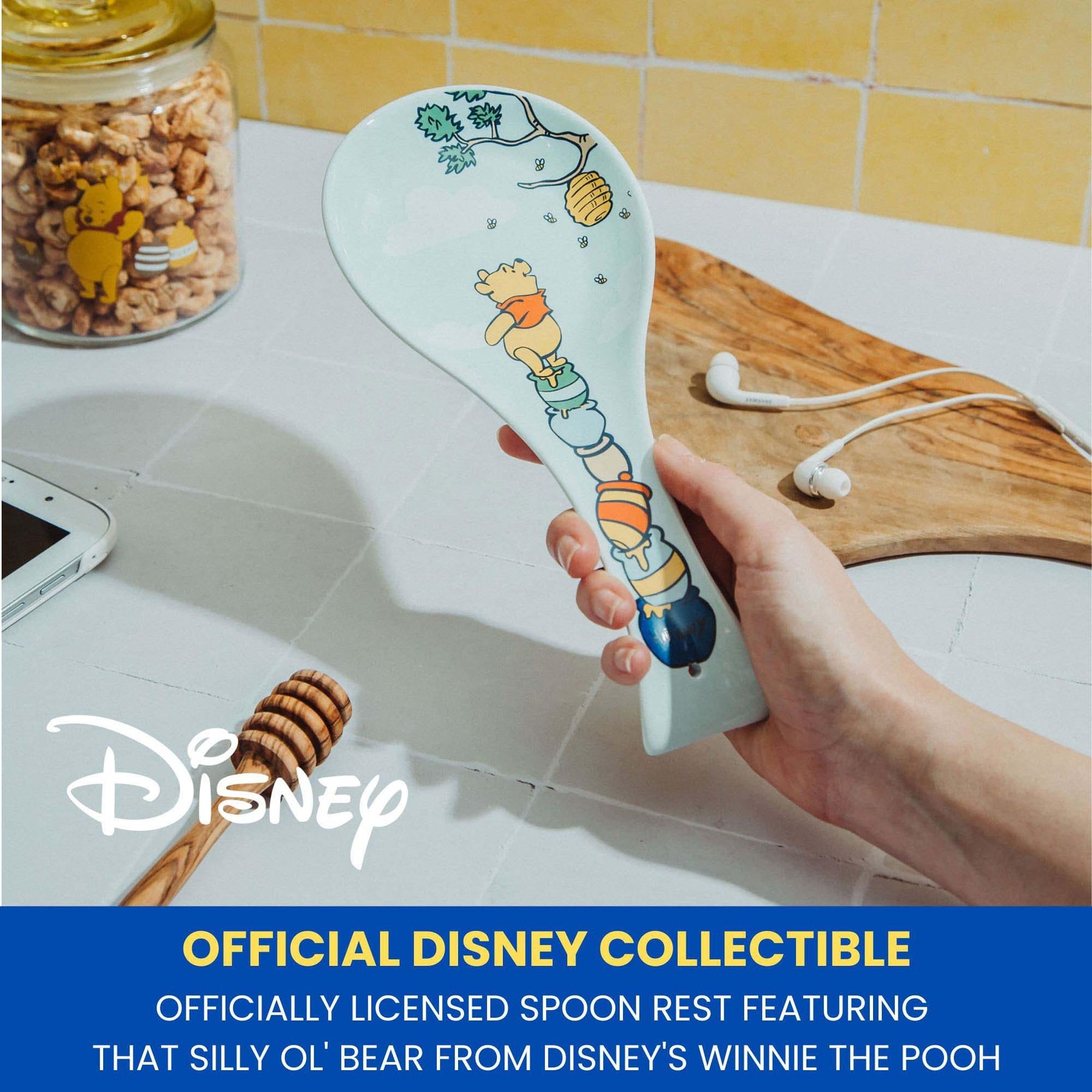 Disney Winnie The Pooh Hunny Pots Ceramic Spoon Rest Holder