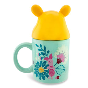 Disney Winnie the Pooh Ceramic Mug With Sculpted Topper | Holds 18 Ounces