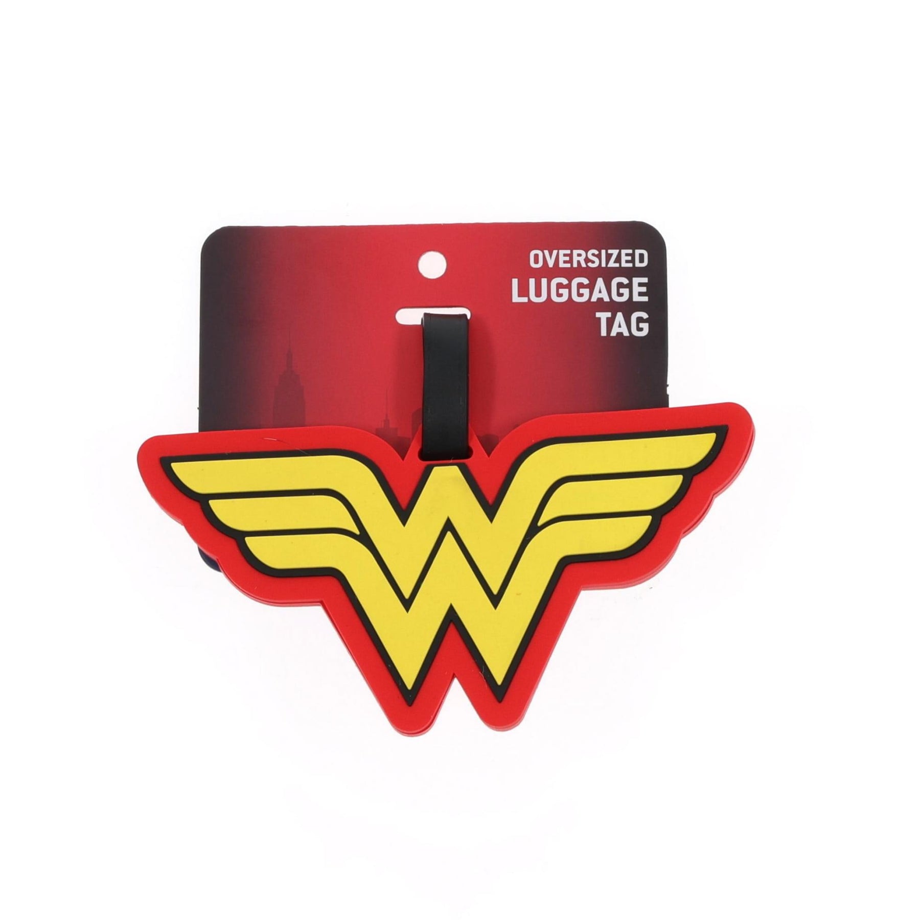 DC Comics Wonder Woman Logo Travel Luggage Tag With Suitcase ID Card Label