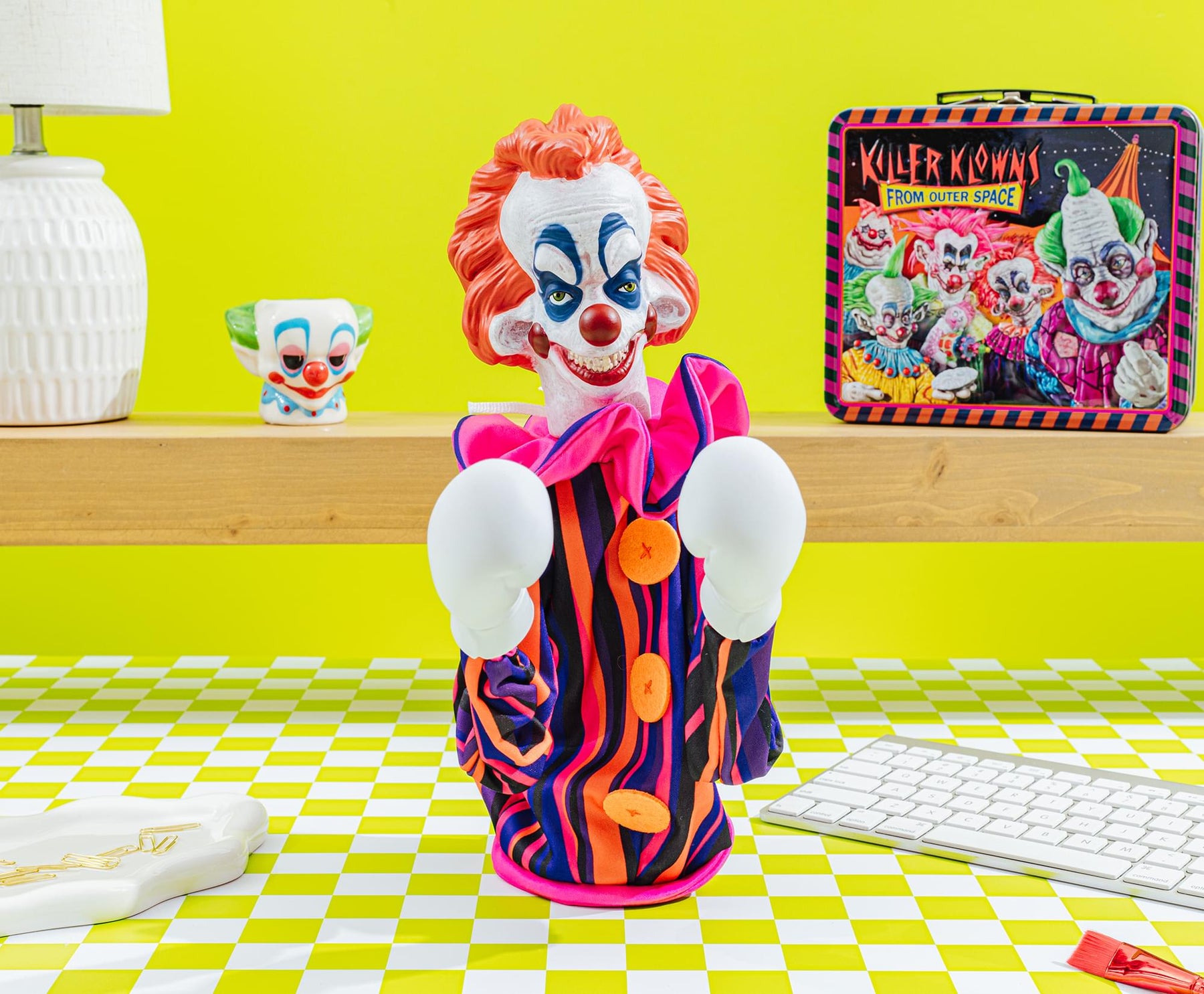 Horror Reachers Killer Klowns Rudy 13-Inch Boxing Puppet | Toynk Exclusive