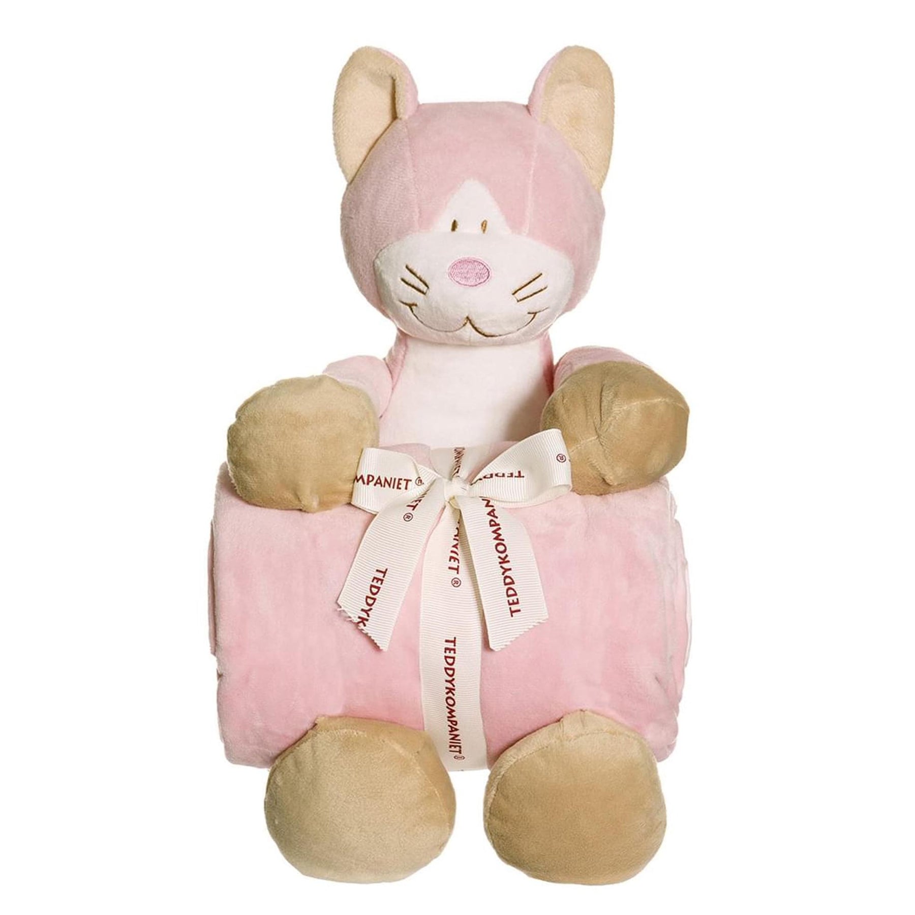 Teddykompaniet Diinglisar Collection 11 Inch Plush Cat and Blanket Set