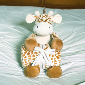 Teddykompaniet Diinglisar Collection 11 Inch Plush Giraffe and Blanket Set