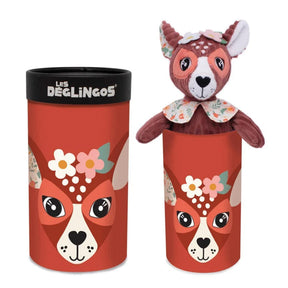 Les Deglingos Simply Small Plush Animal | Melimemos the Deer