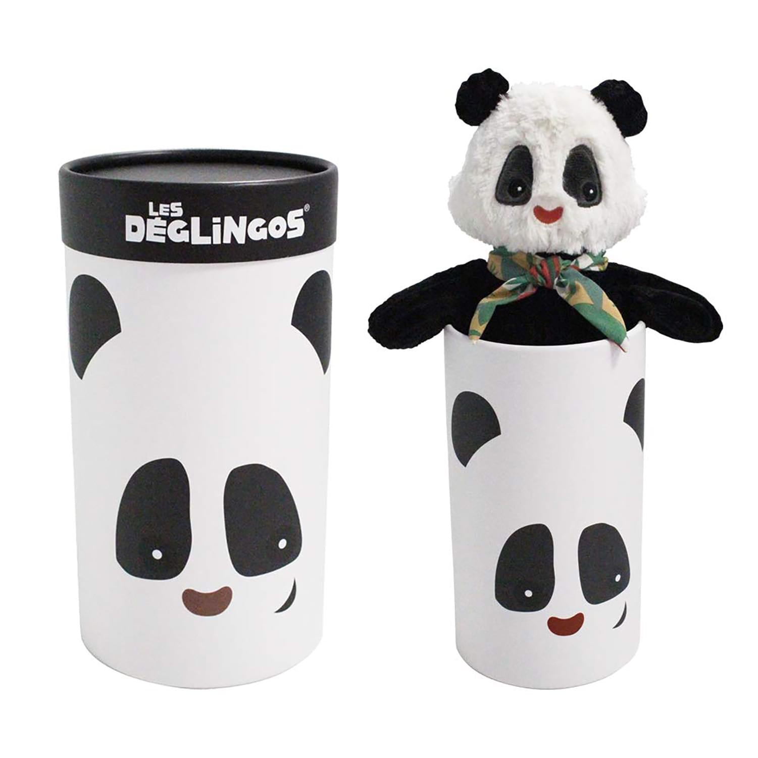 Les Deglingos Big Simply Plush Animal In Tube | Rototos the Panda