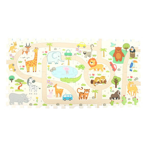 Sunta Play Mat DIY Safari Set and Bus | 9 Piece Set