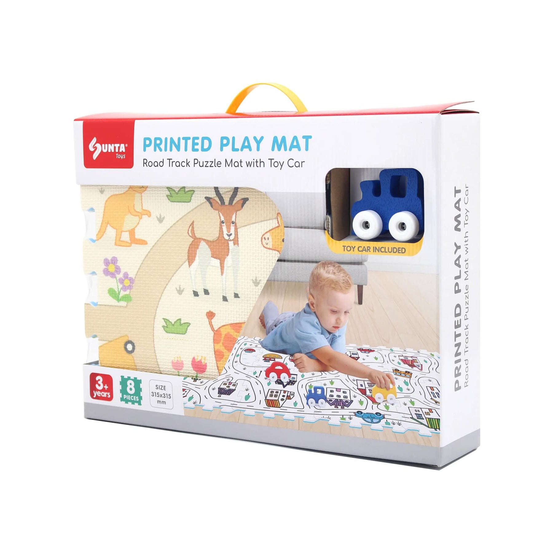 Sunta Play Mat DIY Safari Set and Bus | 9 Piece Set