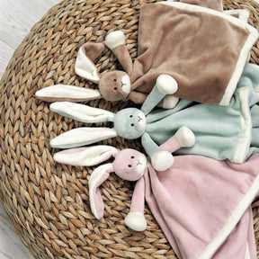 Teddykompaniet Plush Baby Blanket | Sage Bunny