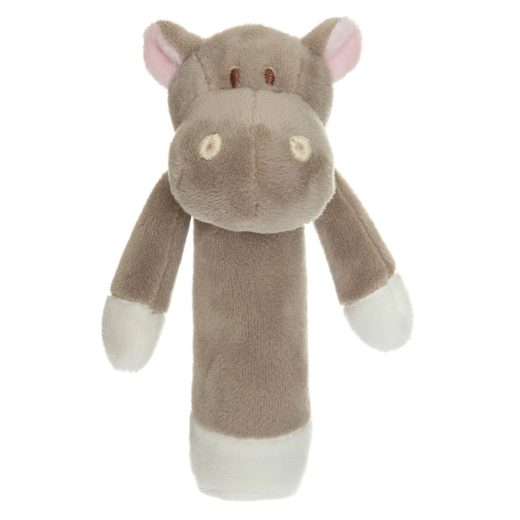 Teddykompaniet Plush Baby Rattle | Hippo