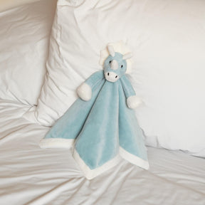 Teddykompaniet Plush Baby Blanket | Blue Dino