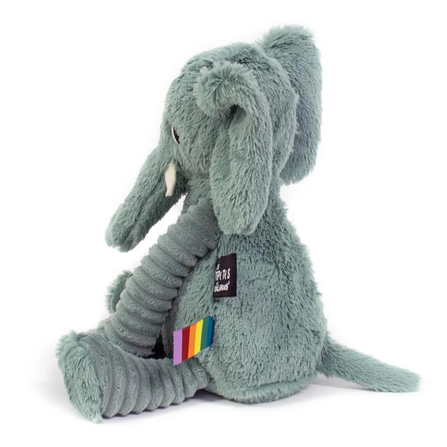 Les Deglingos Plush Animal | Ptipotos Dimoitou the Green Elephant