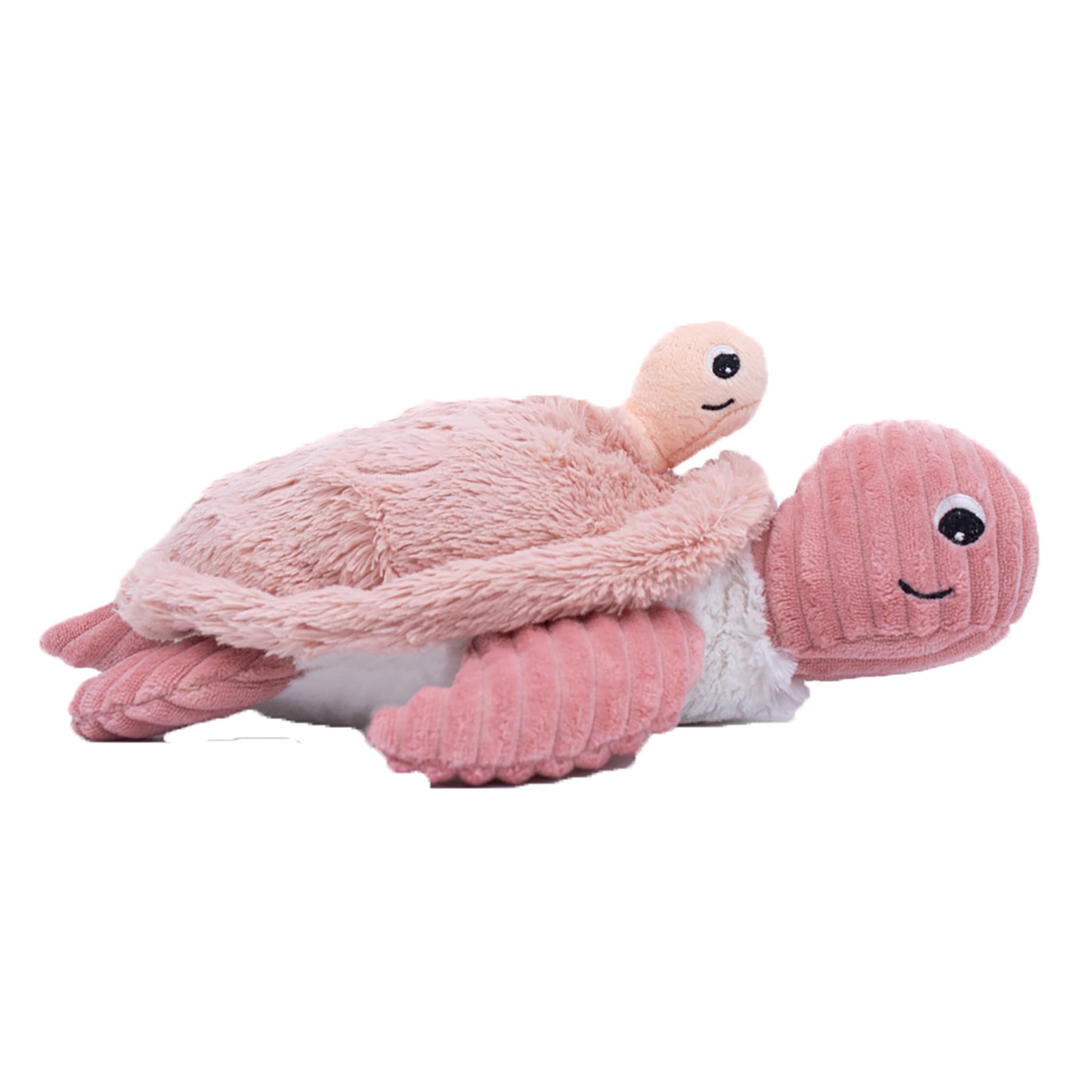 Les Deglingos Ptipotos Savenou Mama & Baby Turtle Plush | Pink