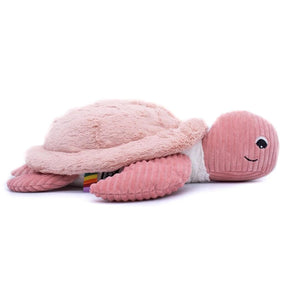 Les Deglingos Large Plush Animal | Pink Turtle