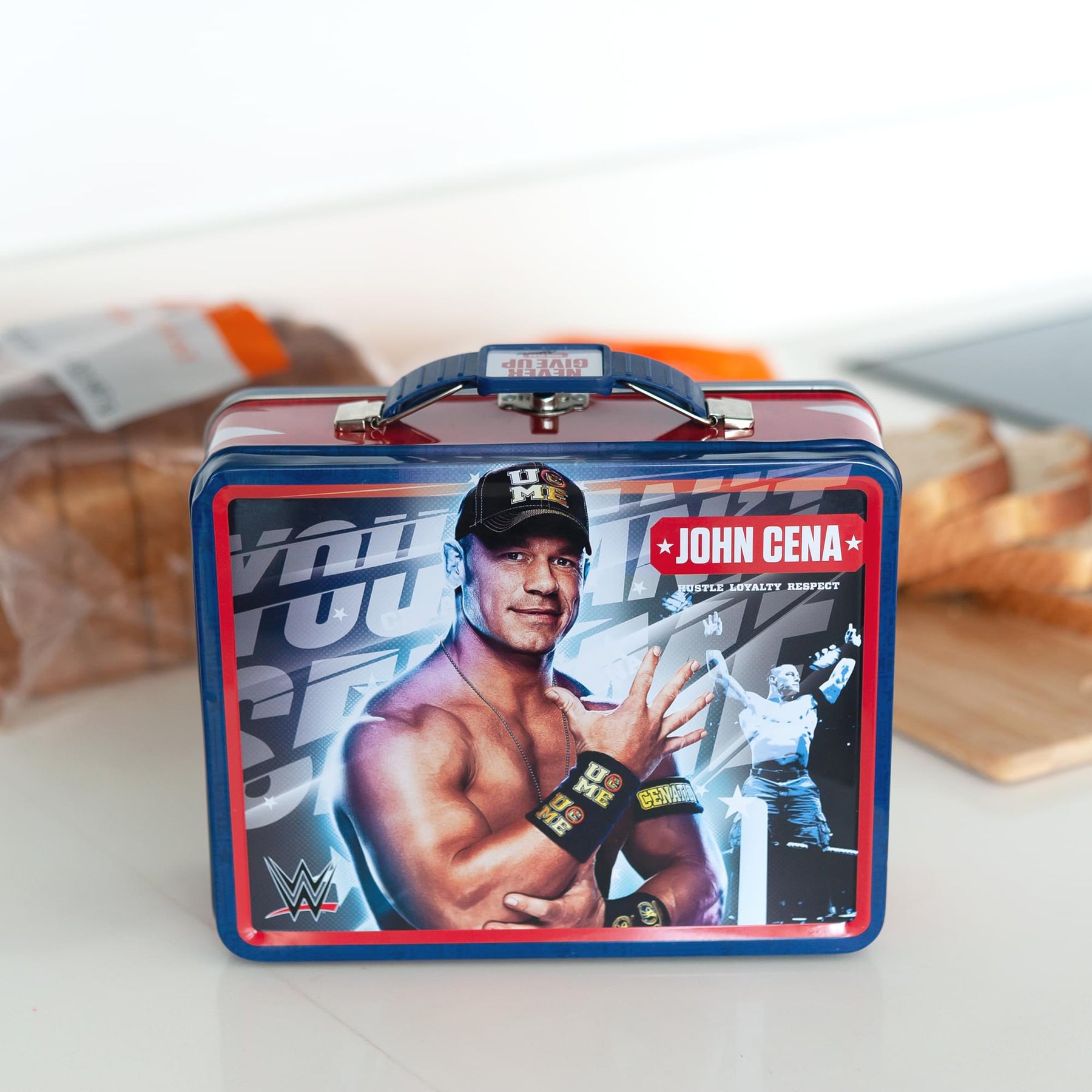 WWE Tin Lunch Box Featuring Superstar Wrestler John Cena