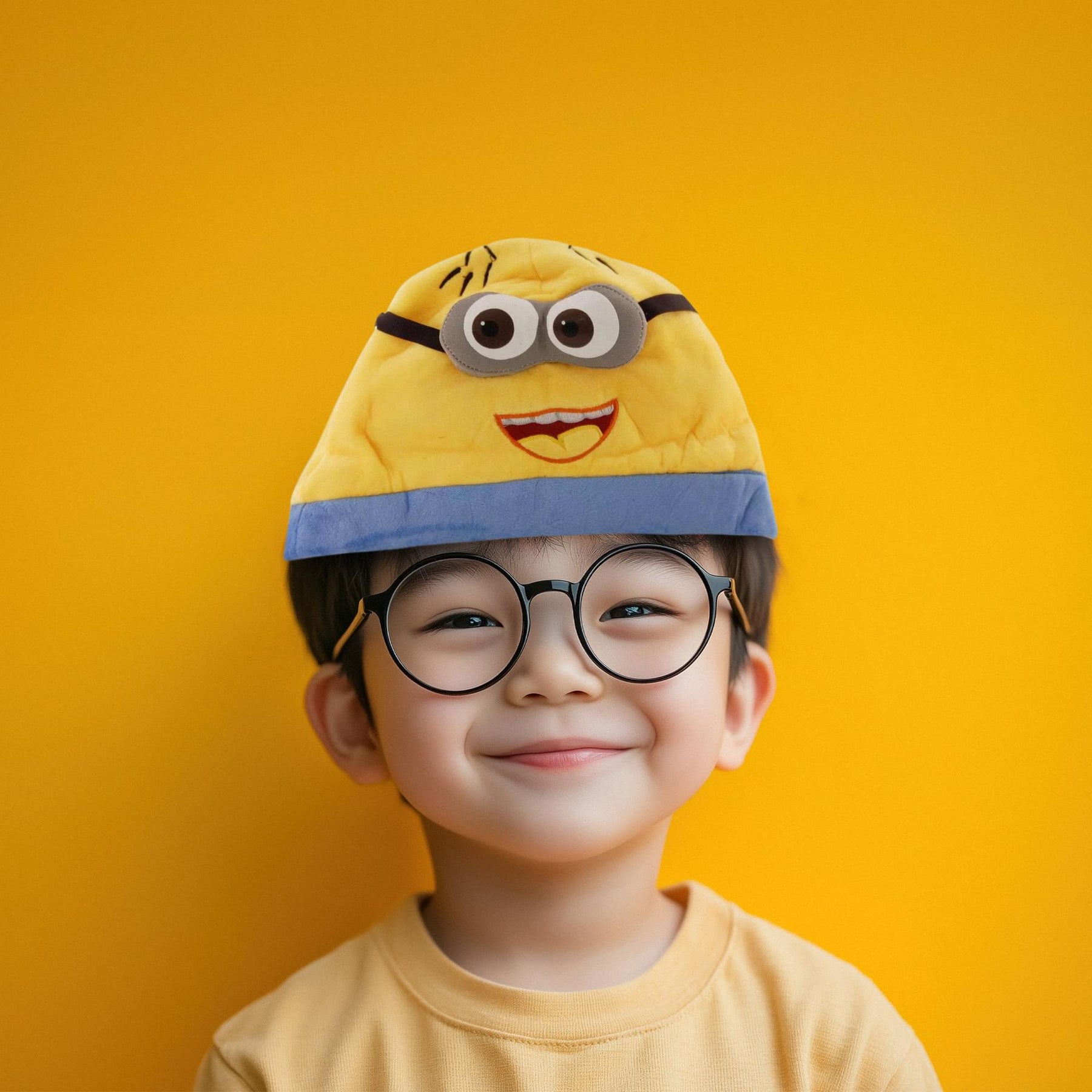 Despicable Me 2 Eyed Open Mouth Minion Jorge Adult Beanie