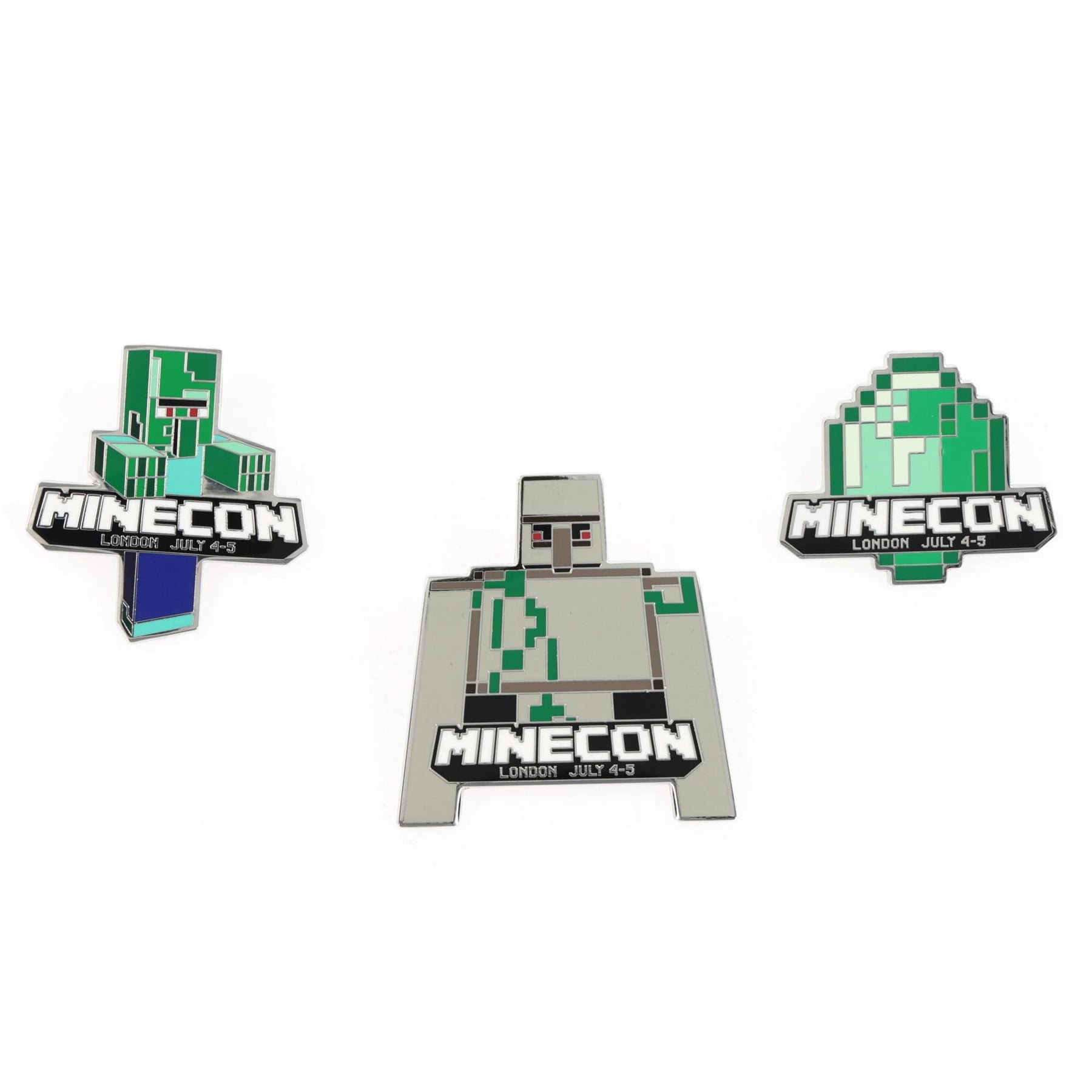 Minecraft Minecon 2015 Exclusive Pin Set of 3