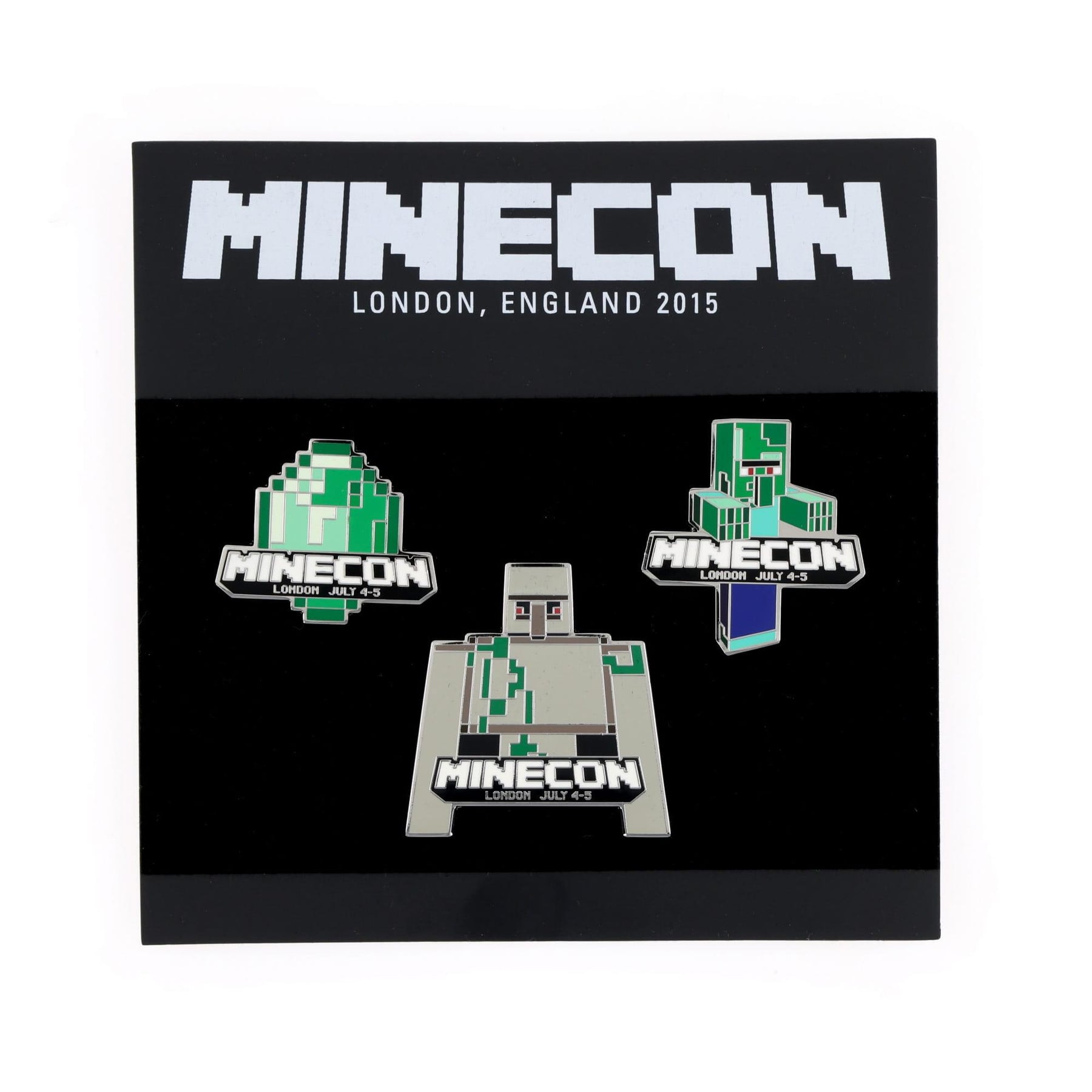 Minecraft Minecon 2015 Exclusive Pin Set of 3