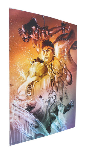 Street Fighter V Versus Limited Edition 8x10 Inch Art Print by Rob Prior