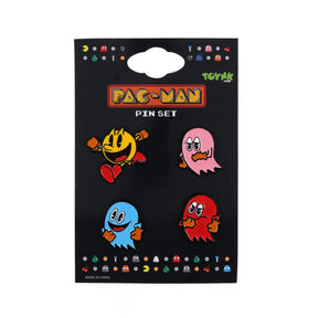 Pac-Man 3D Characters 4-Piece Enamel Pin Set | Toynk Exclusive