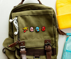 Pac-Man 3D Characters 4-Piece Enamel Pin Set | Toynk Exclusive