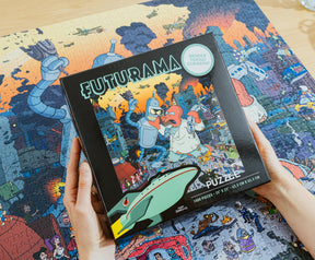 Futurama Bender vs. Zoidberg 1000-Piece Jigsaw Puzzle | Toynk Exclusive