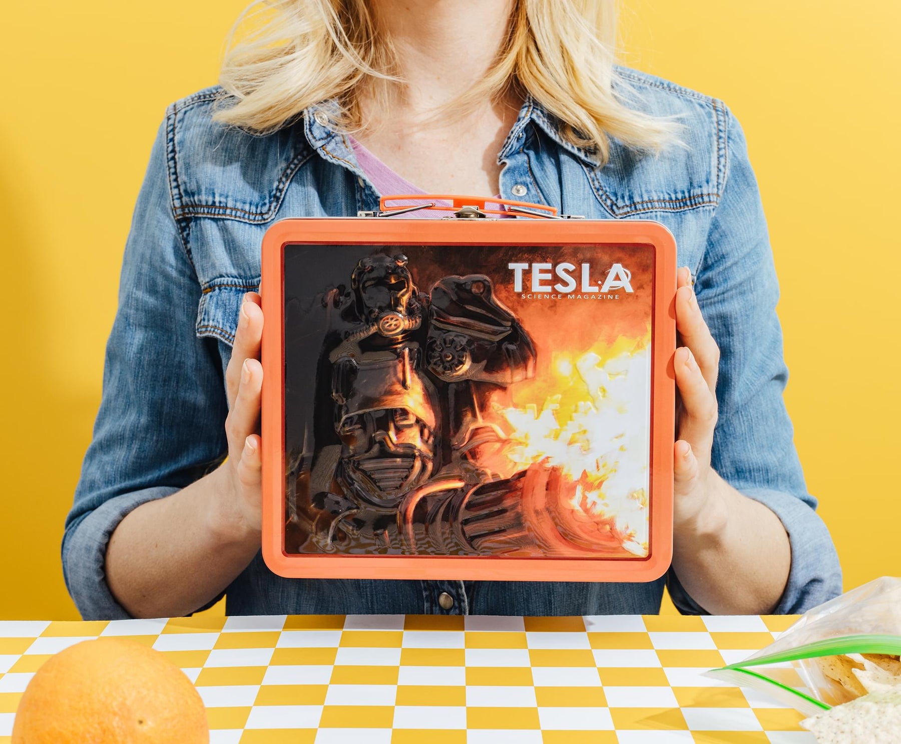 Fallout Tesla Science Magazine Metal Lunchbox